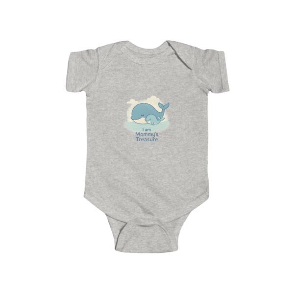 Mommy's Treasure Infant Bodysuit, Baby Shower Gift, Newborn Outfit, Whale Design, Cute Baby Clothes - Image 4