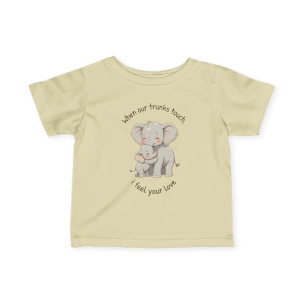 Baby Tee Elephant Love Heart Design